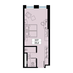 Квартира 33,2 м², студия - изображение 1