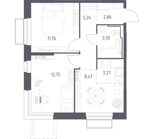 Квартира 48,1 м², 2-комнатная - изображение 1