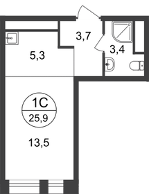 26,8 м², квартира-студия 9 183 026 ₽ - изображение 9