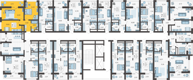 68 м², 2-комнатная квартира 18 000 000 ₽ - изображение 132