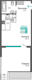 55,9 м², 1-комнатные апартаменты 12 466 000 ₽ - изображение 27