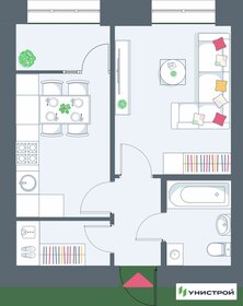 Квартира 34,2 м², 1-комнатная - изображение 1