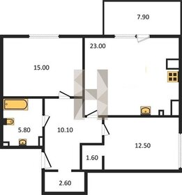 Квартира 74,5 м², 2-комнатная - изображение 1