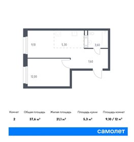 40 м², квартира-студия 8 300 000 ₽ - изображение 45