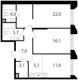 75 м², 3-комнатная квартира 26 100 000 ₽ - изображение 6