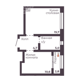 45,7 м², 1-комнатная квартира 23 000 000 ₽ - изображение 103