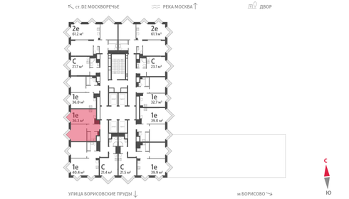 37,4 м², 1-комнатная квартира 17 418 264 ₽ - изображение 43