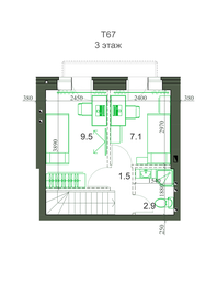 Квартира 67,4 м², 4-комнатная - изображение 3