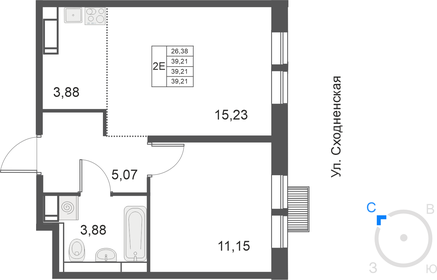 46 м², 2-комнатная квартира 9 200 000 ₽ - изображение 47