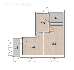 37,3 м², 1-комнатная квартира 5 835 000 ₽ - изображение 104