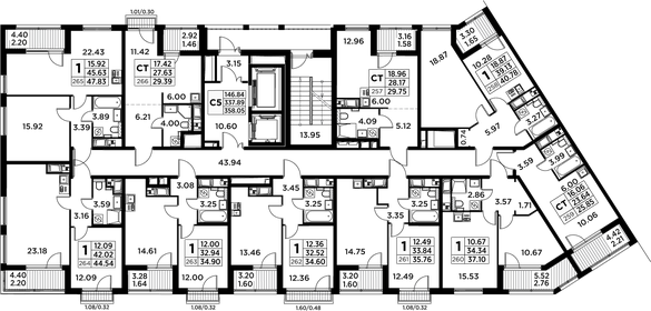 43,8 м², 1-комнатная квартира 12 900 000 ₽ - изображение 85