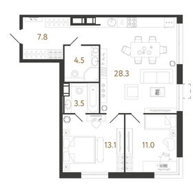 82,2 м², 2-комнатная квартира 24 220 000 ₽ - изображение 80