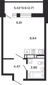 29 м², квартира-студия 3 700 000 ₽ - изображение 1