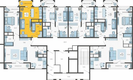 37 м², 1-комнатная квартира 3 500 000 ₽ - изображение 37