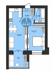 21,7 м², квартира-студия 2 365 318 ₽ - изображение 119