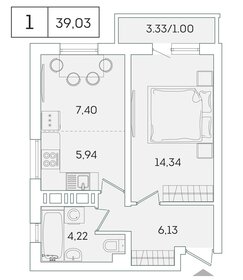 38,5 м², 1-комнатная квартира 7 800 000 ₽ - изображение 130