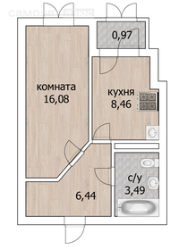 28,8 м², 1-комнатная квартира 5 100 000 ₽ - изображение 6