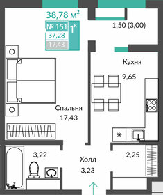 37,3 м², 1-комнатная квартира 5 427 000 ₽ - изображение 16