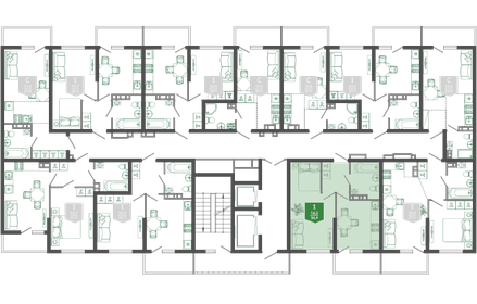 Квартира 36,4 м², 1-комнатная - изображение 2