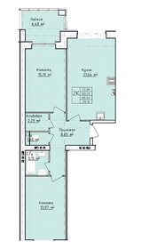 Квартира 72,9 м², 2-комнатная - изображение 1