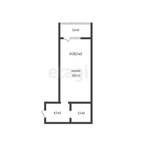 Квартира 26,3 м², студия - изображение 1