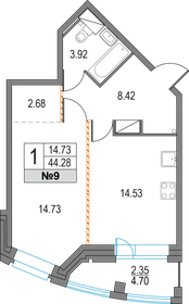 32,4 м², 1-комнатная квартира 3 070 000 ₽ - изображение 51