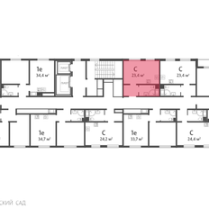 Квартира 32,3 м², 1-комнатная - изображение 2