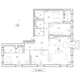 Квартира 166 м², 4-комнатная - изображение 1