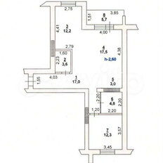 Квартира 75 м², 1-комнатная - изображение 2