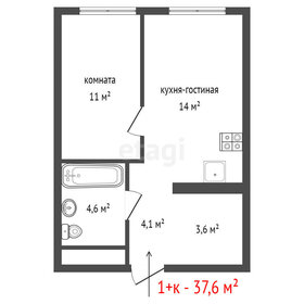 Квартира 37,6 м², 1-комнатная - изображение 2