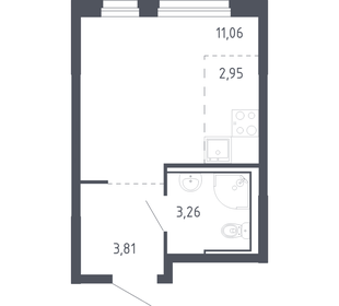 Квартира 20,5 м², студия - изображение 1