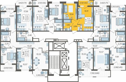 35,6 м², 1-комнатная квартира 5 780 430 ₽ - изображение 42