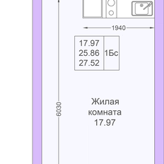 Квартира 27,5 м², студия - изображение 2