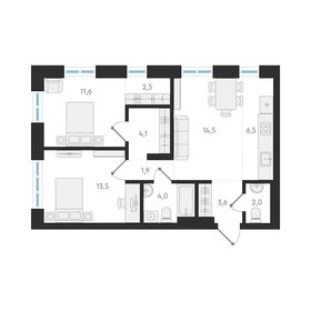 74,2 м², 3-комнатная квартира 8 900 000 ₽ - изображение 61