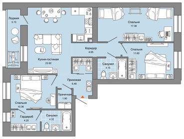 93 м², 4-комнатная квартира 9 146 280 ₽ - изображение 25