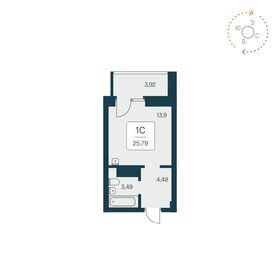 17,5 м², апартаменты-студия 3 483 626 ₽ - изображение 97