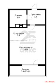 25 м², квартира-студия 3 020 000 ₽ - изображение 21