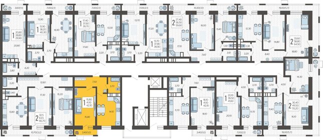 30 м², 1-комнатная квартира 1 500 000 ₽ - изображение 99