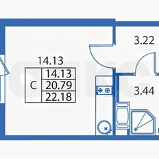 Квартира 22 м², студия - изображение 2