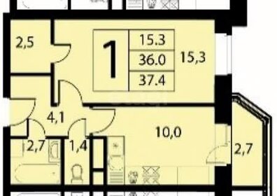 87,7 м², 1-комнатная квартира 14 500 000 ₽ - изображение 73