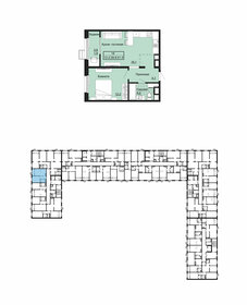 41,1 м², 1-комнатная квартира 3 735 000 ₽ - изображение 46