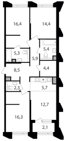 106,4 м², 4-комнатные апартаменты 49 804 620 ₽ - изображение 92