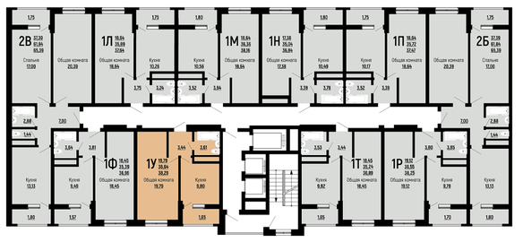 38,2 м², 1-комнатная квартира 5 263 981 ₽ - изображение 56