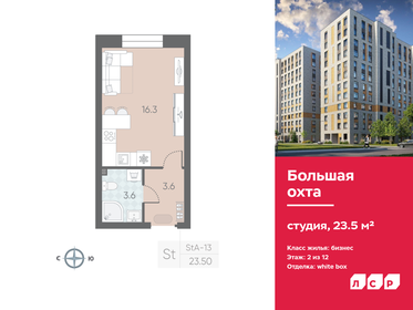 Квартира 23,5 м², студия - изображение 1