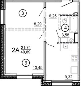 17,7 м², квартира-студия 2 360 000 ₽ - изображение 46