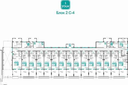 57,3 м², 1-комнатные апартаменты 12 778 000 ₽ - изображение 20