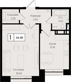 46,2 м², 1-комнатная квартира 22 487 934 ₽ - изображение 21