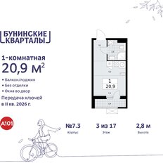 Квартира 20,9 м², студия - изображение 3