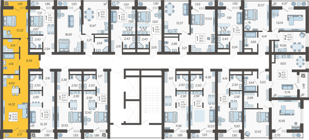 65 м², 2-комнатная квартира 20 300 000 ₽ - изображение 121