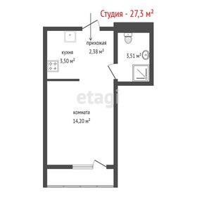 Квартира 27,3 м², студия - изображение 1